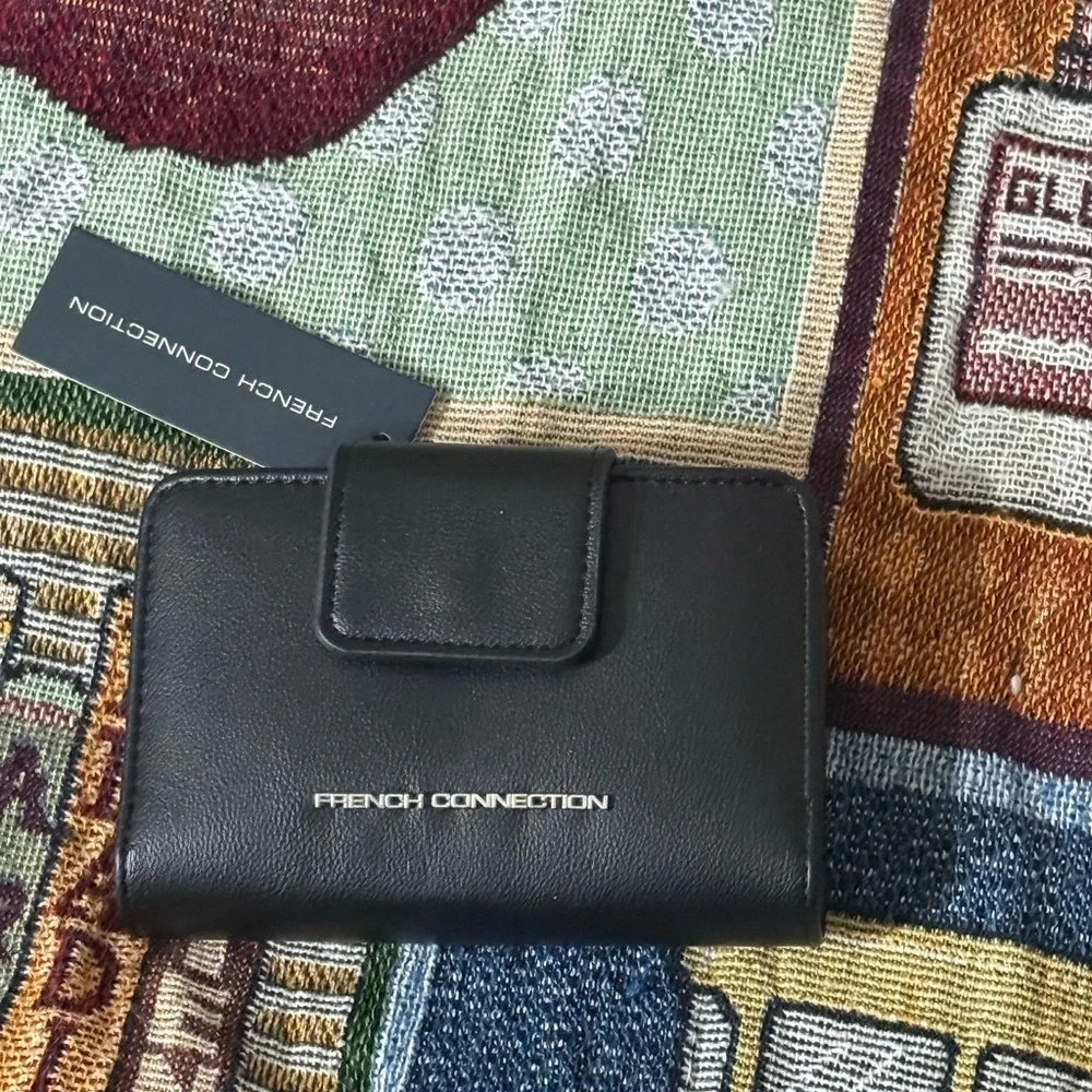 French Connection Black Leather Accessory